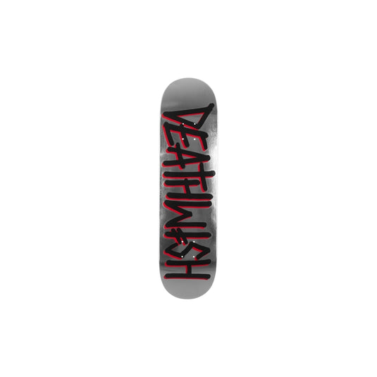 Deathwish Blk/Sil Foil 8.25" Skateboard Deck Grey EQ01011706