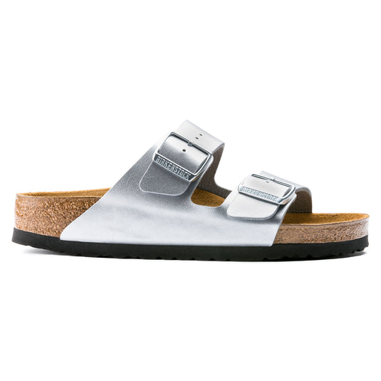 Birkenstock Women's Arizona BS Narrow Fit Sandals Silver 1012283