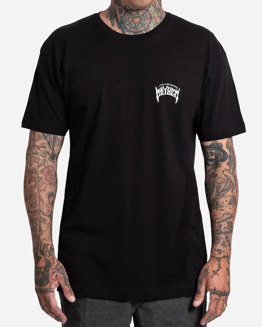 Lost Men's Mayhem Designs T-Shirt Black 10500671-BLK