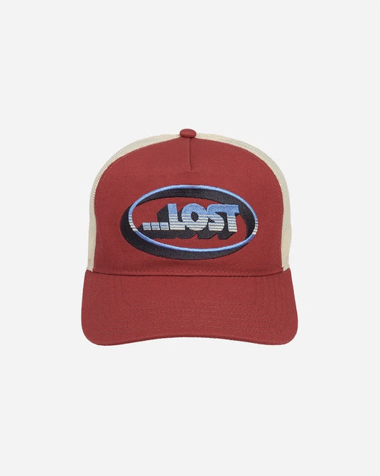 Lost Men's Overdrive Trucker Hat Faded Red/Off White 10901116-FRO