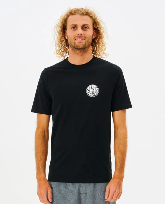 Rip Curl Men's Icons Of Surf Short Sleeve UV T-Shirt Black 12FMRV-0090