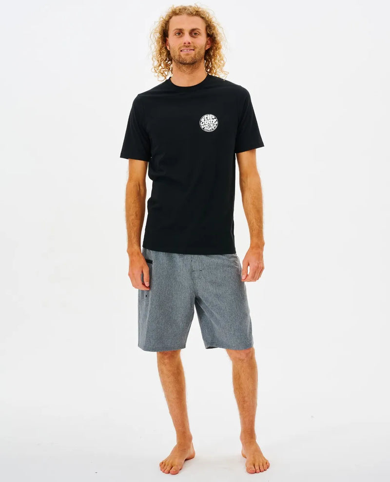 Load image into Gallery viewer, Rip Curl Men&#39;s Icons Of Surf Short Sleeve UV T-Shirt Black 12FMRV-0090
