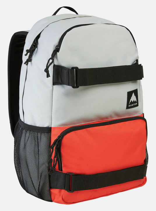 Burton Unisex Treble Yell 21L Backpack Gray Cloud/FIesta Red 173831EEV0RG