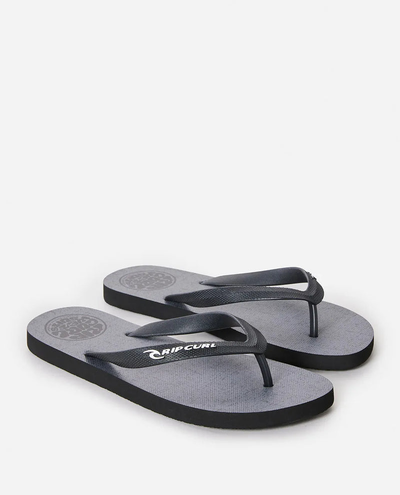 Load image into Gallery viewer, Rip Curl Men&#39;s Icons Of Surf Bloom Open Toe Flip Flops Grey 1AKMOT-0080
