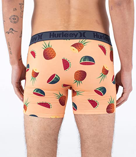 Load image into Gallery viewer, Hurley Supersoft Printed Boxer Nectarine MMU0000040-H808
