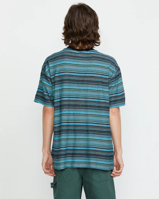 Volcom Men's Slide Stone T-Shirt Dark Black Heather A0112502_DBH