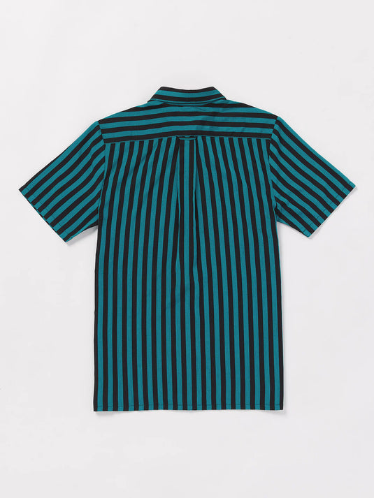 Volcom X Schroff Men's Stripe Shirt Dusty Aqua A0422407_DTA
