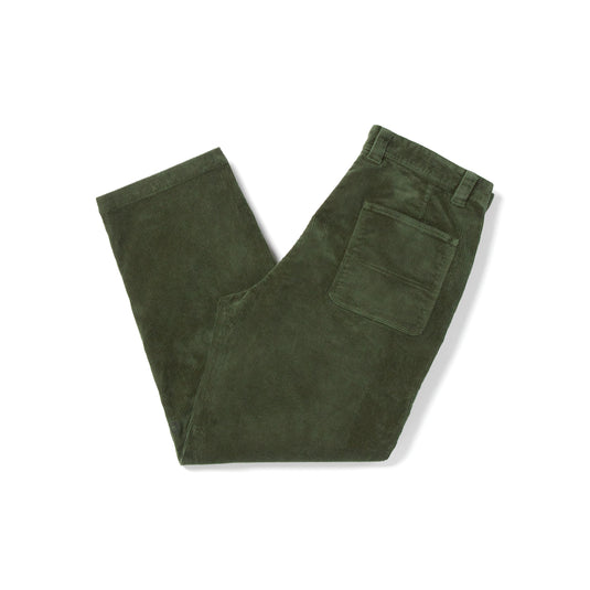 Volcom Modown Relaxed Tapered Corduroy Pants Squadron Green A1122302-SQD