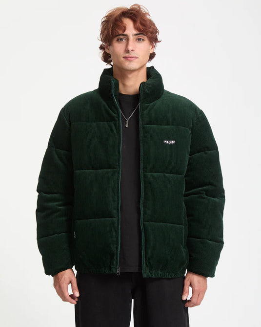 Volcom Men's Walltz Corduroy Jacket Scarab A1732400_SCB