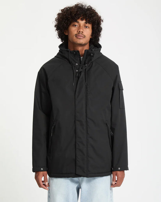 Volcom Men's Stoke Stone II 10K Jacket Black A1732407_BLK