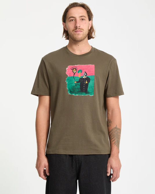 Volcom Men's Issam T-Shirt Sage Leaf A3532557_SLE
