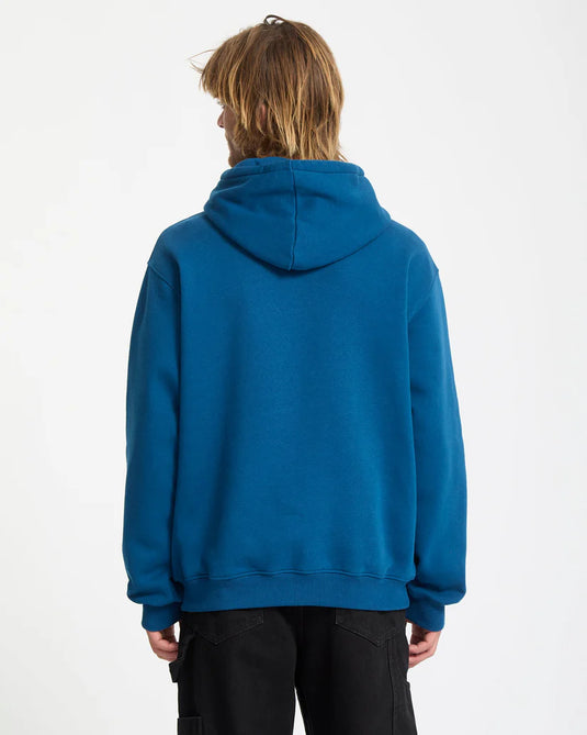 Volcom Men's Single Stone Hoodie Cosmic Blue A4112514-COS