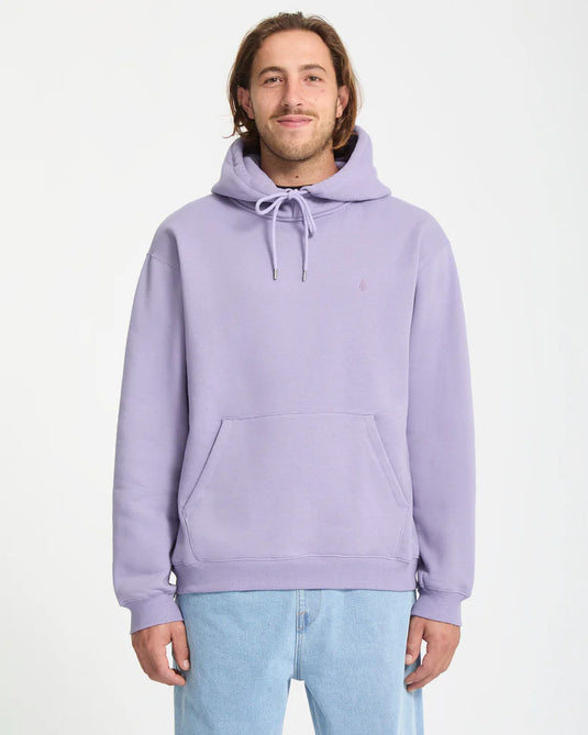 Volcom Men's Single Stone Hoodie Purple Ash A4132512_PPA