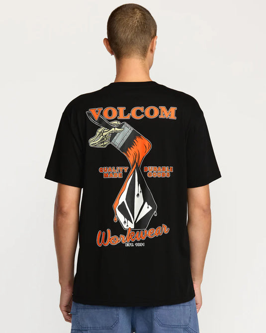 Volcom Men's Enamel T-Shirt Black A5032505_BLK