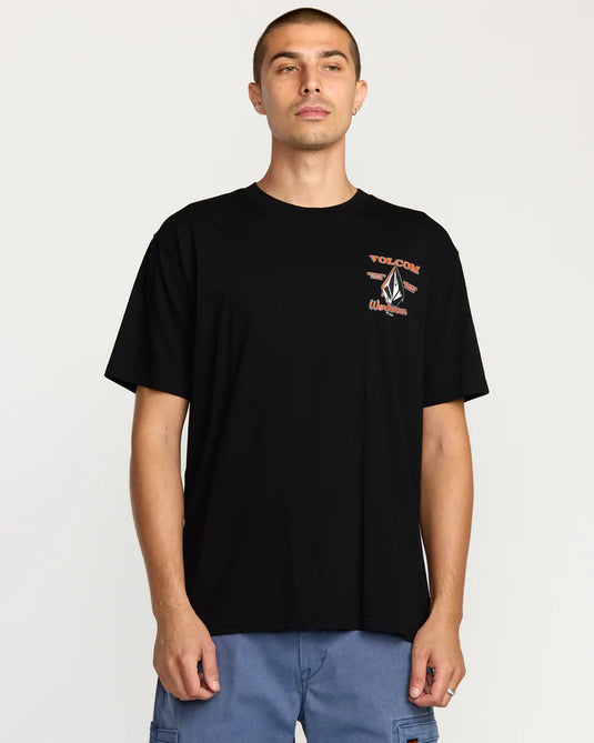Volcom Men's Enamel T-Shirt Black A5032505_BLK