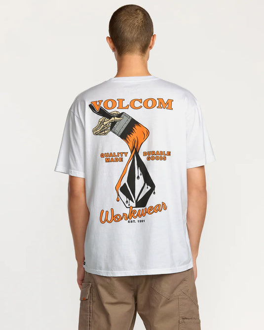 Volcom Men's Enamel T-Shirt White A5032505_WHT