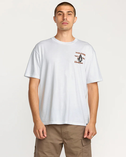 Volcom Men's Enamel T-Shirt White A5032505_WHT