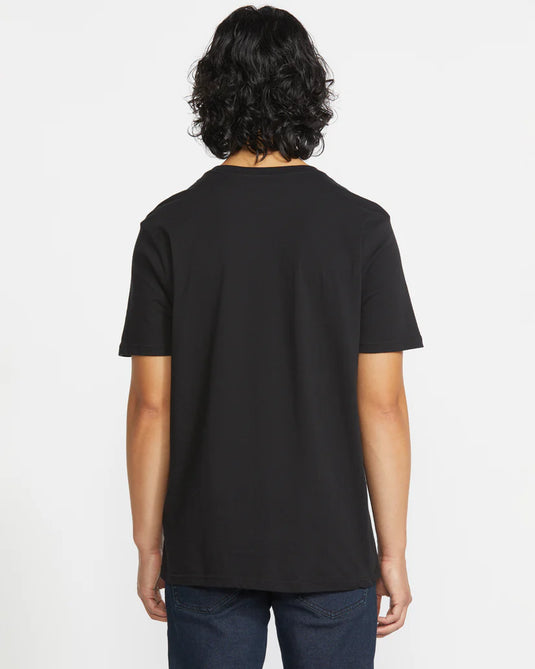 Volcom Men's Solid Pocket Short Sleeve T-Shirt Black A5042210_BLK