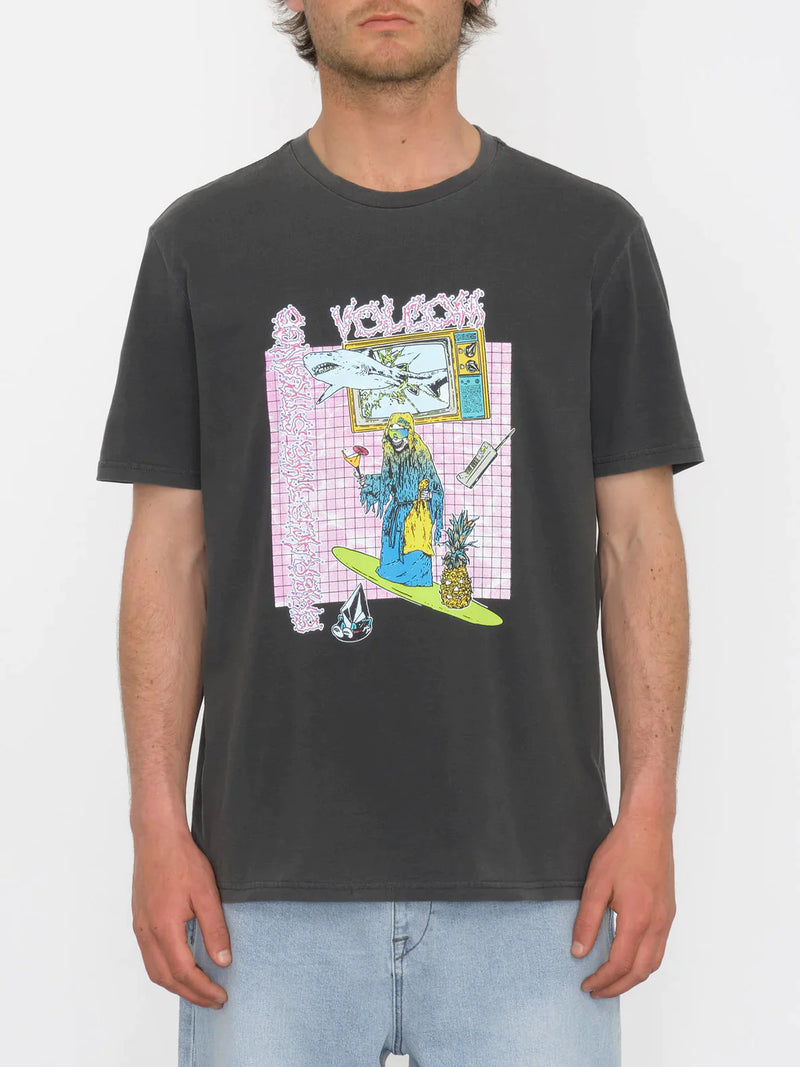 Load image into Gallery viewer, Volcom Men&#39;s Frenchsurf T-Shirt Black A5212408_BLK
