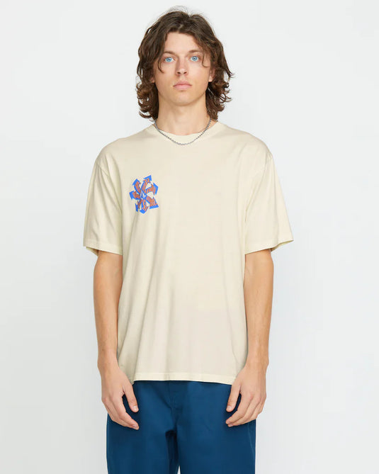 Volcom Men's Vortex T-Shirt Off White A5212500_OFW