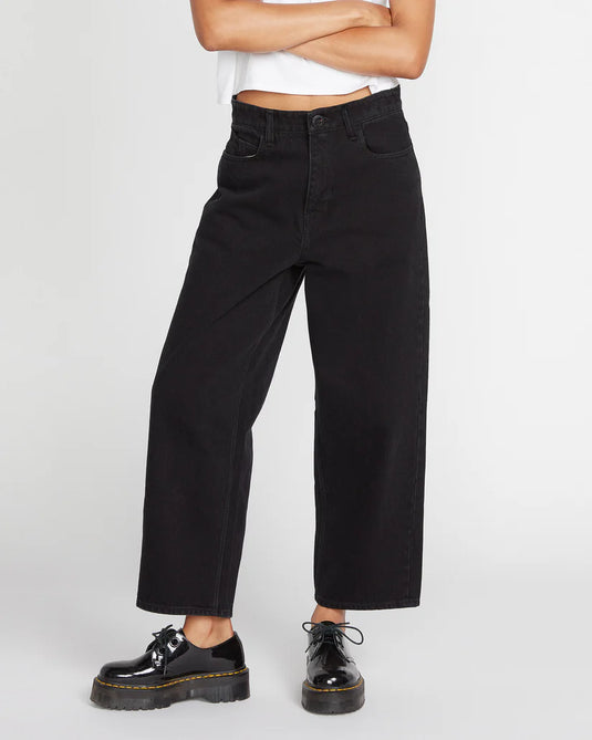 Volcom Women's Weellow Jeans Black B1912301_BLK
