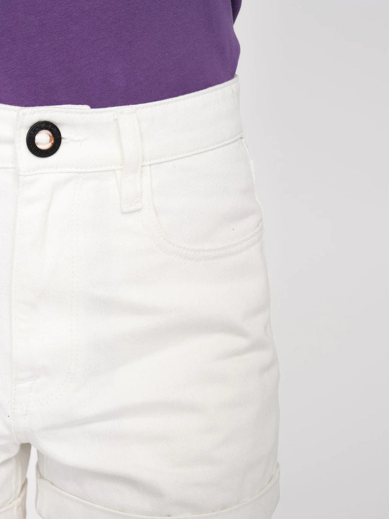 Load image into Gallery viewer, Volcom Women&#39;s Weellow Denim Short Star White B2012300_SWH
