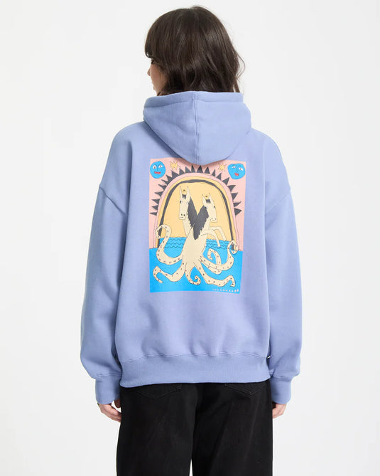 Volcom Women's Moove On Hoodie Carolina Blue B4132508-CNA