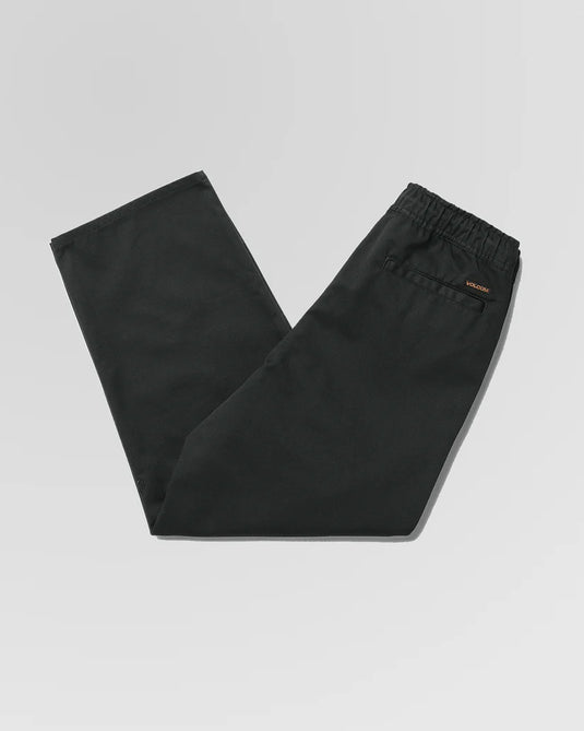 Volcom Kids Freazy Elastic Waist Trousers Black C1212430_BLK