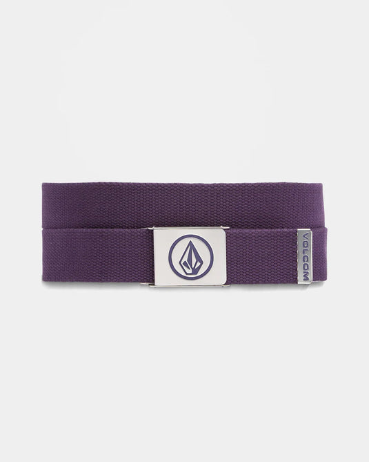 Volcom Men's Circle Web Belt Dark Purple D5932102_DPL
