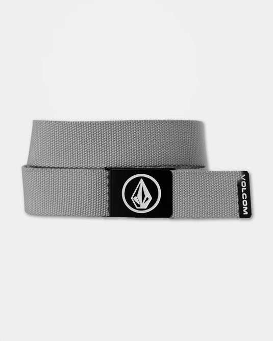 Volcom Men's Circle Web Belt Heather Grey D5932102_HGR