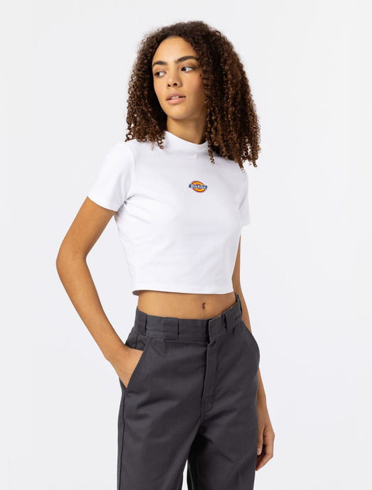 Dickies Women's Maple Valley Slim Fit T-Shirt White DK0A4XPOWHX