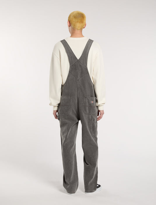 Dickies Men's Regular Denim Classic Bib Grey DK0A4XYAL22