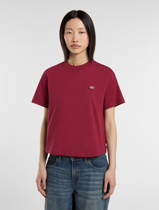 Dickies Women's Oakport Boxy T-Shirt Tibetan Red DK0A4Y8LK74