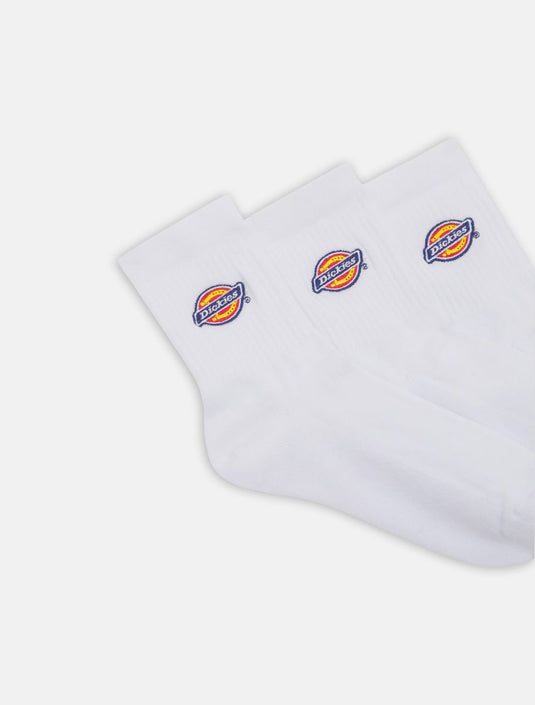 Dickies Unisex Mid Valley Grove Socks White (3 Pairs) DK0A4Y9OWHX