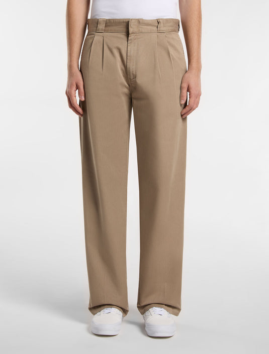 Dickies Men's Unionville Pleated Work Pants Desert Sand DK0A4Z7F0DS