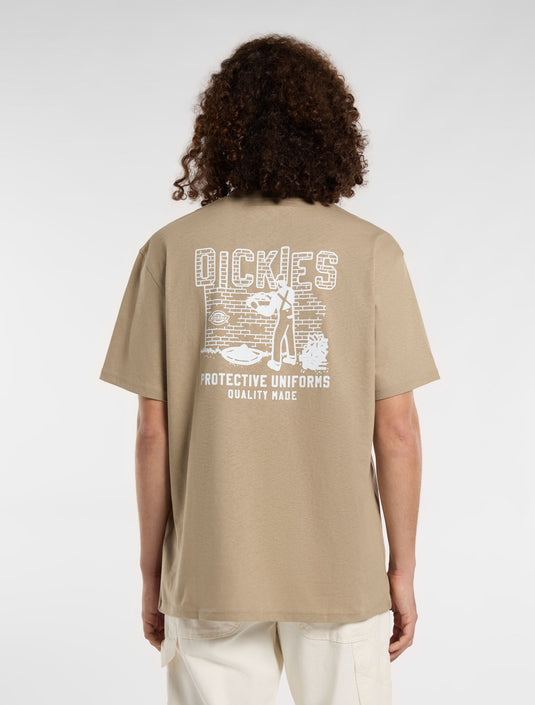 Dickies Men's Bricklane T-Shirt Desert Sand DK0A4Z8R0DS1