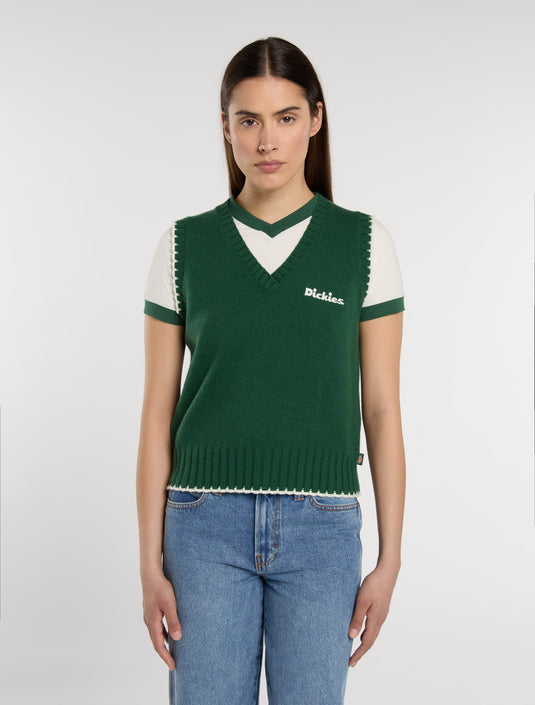 Dickies Women's Slayden Jumper Vest Pine DK0A87P2PIN