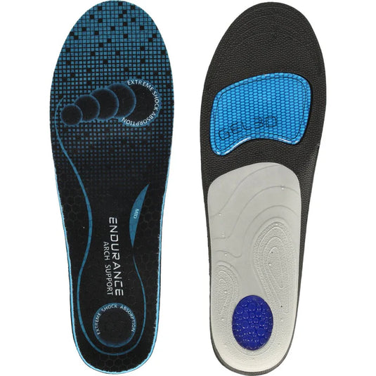Endurance Unisex Anti-Slip Arch Support Medium Insole Black E184362-1001