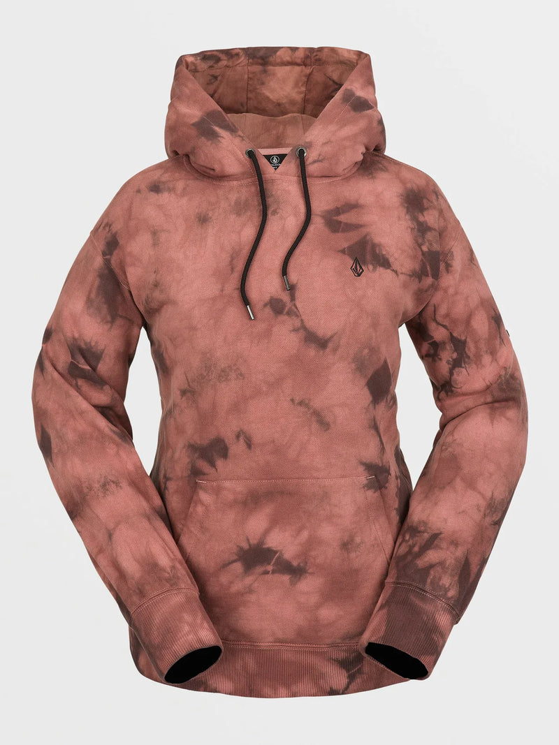 Load image into Gallery viewer, Volcom Costus Pullover Fleece Hoodie Pink Salt Wash H4152402-PSW
