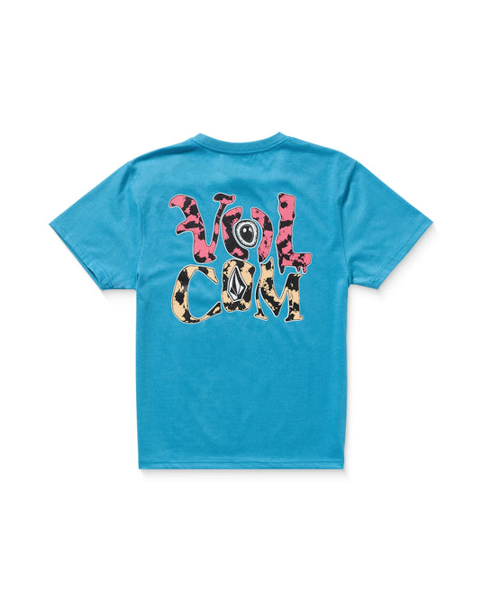Volcom Kid's Eye Warp T-Shirt Blue Turquoise HA413VB8-BTQ