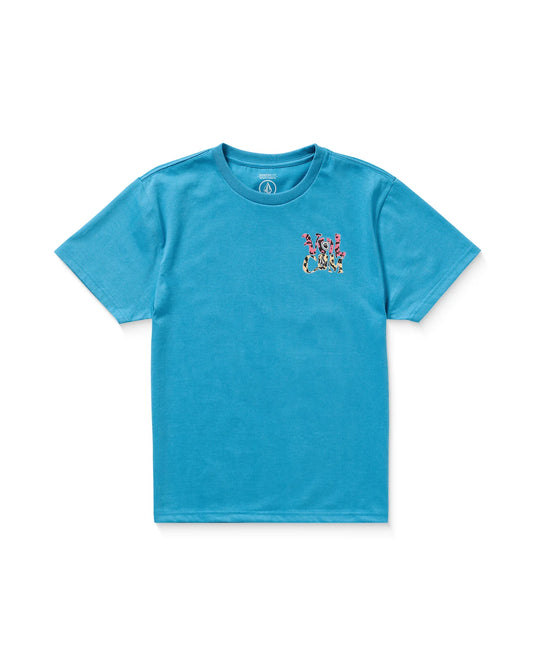 Volcom Kid's Eye Warp T-Shirt Blue Turquoise HA413VB8-BTQ