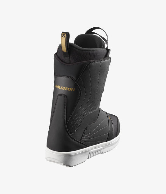Salomon Women's Pearl BOA Snowboard Boots Black/White/Gold L41703900
