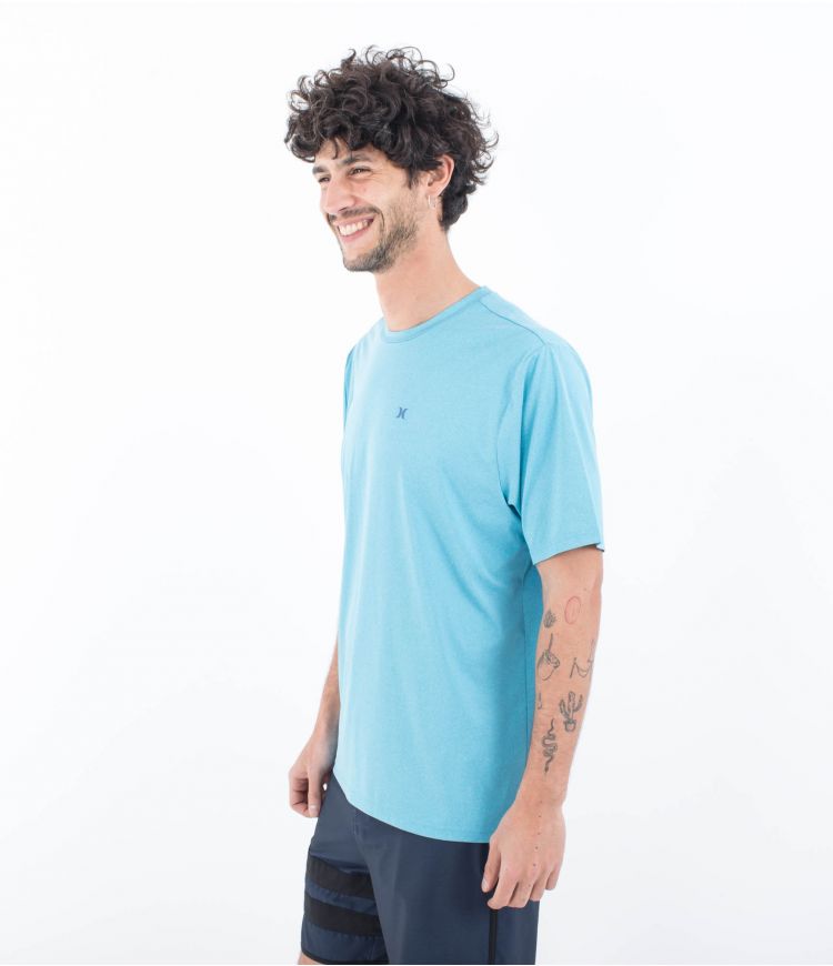 Load image into Gallery viewer, Hurley Men&#39;s Everyday Hybrid UPF T-Shirt Tahitian Teal MAT0000990-H4051
