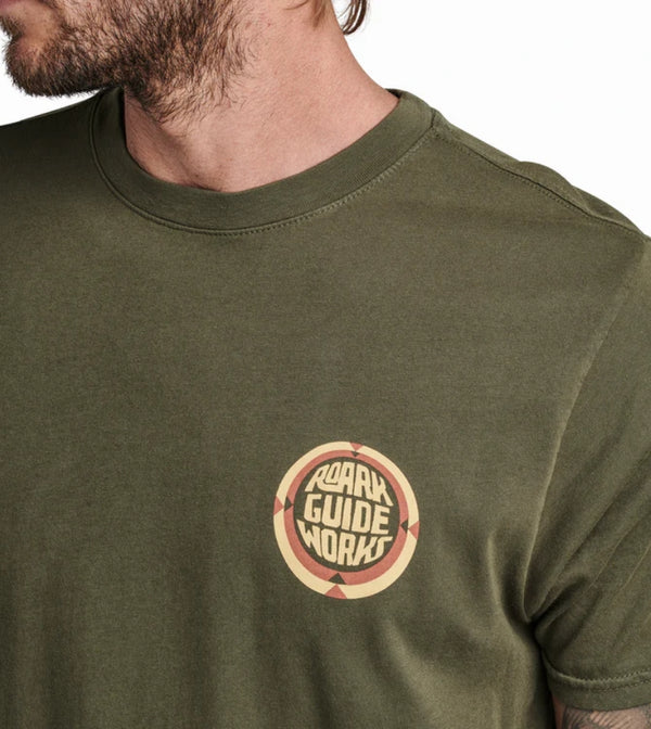 Load image into Gallery viewer, Roark Men&#39;s Guideworks Sardegna Premium T-Shirt Military RT1234
