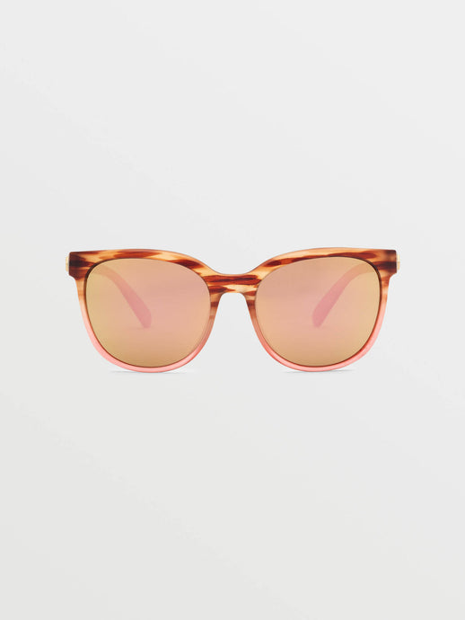 Volcom Garden Matte Pink Tort Sunglasses Bronze VE02603522_0000