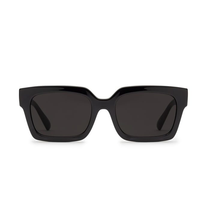 Volcom Domeinator Gloss Black Sunglasses Gray VE04600201_BLK