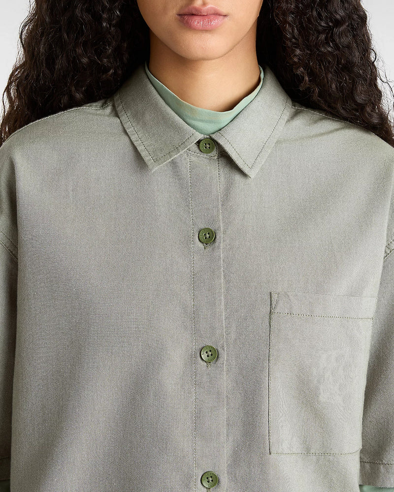 Load image into Gallery viewer, Vans Women&#39;s McMillan Shirt Green VN000F74AMB
