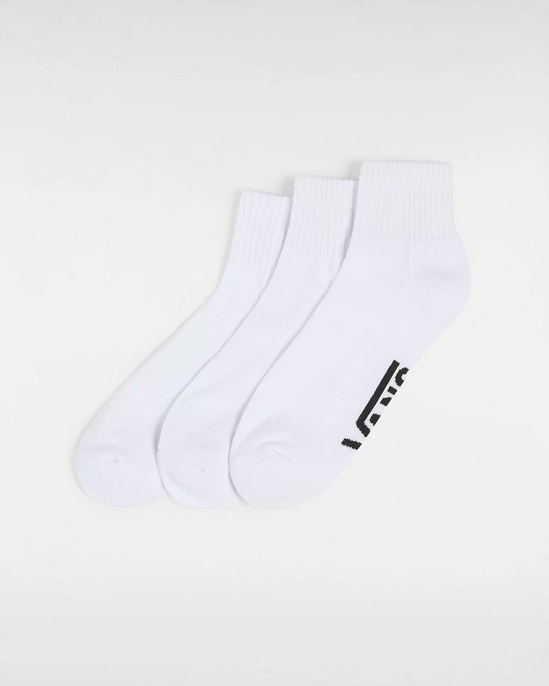 Load image into Gallery viewer, Vans Unisex Classic Ankle Socks (3 Pair) White VN000FV7WHT
