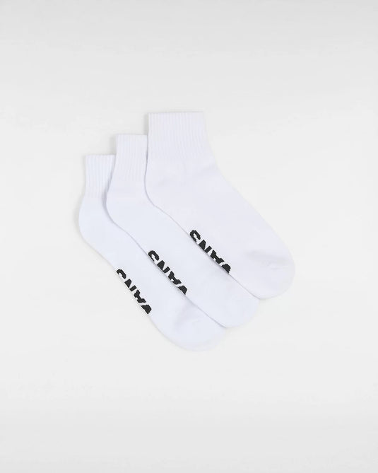 Vans Unisex Classic Ankle Socks (3 Pair) White VN000FV7WHT