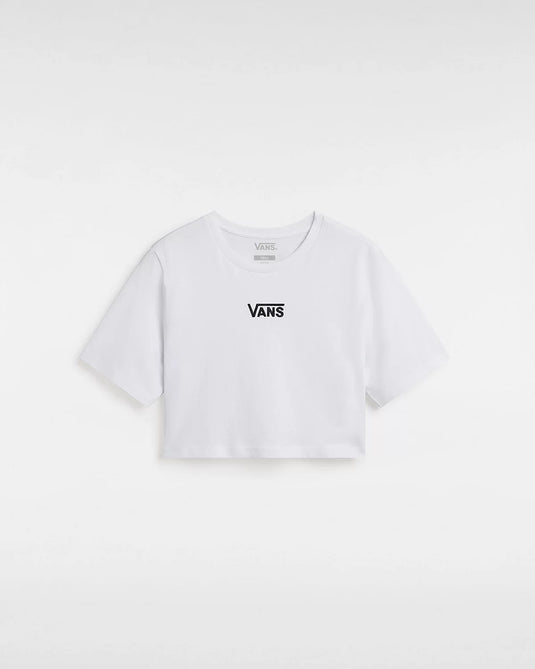 Vans Women's Flying V Crew Crop T-Shirt White VN000GFFWHT